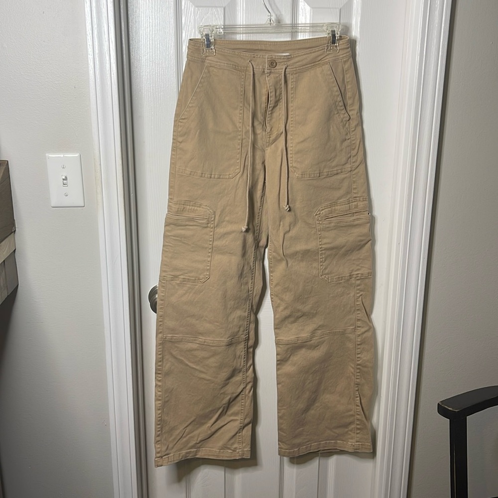 CJLA Loren Cargo Pants, Tan, S-worn once!